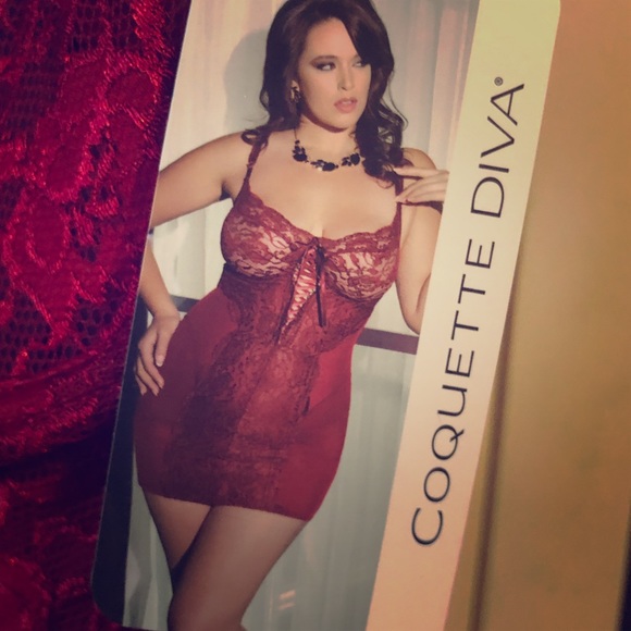 Burgundy babydoll - Picture 1 of 2